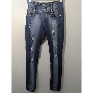 Z1‎ Levanta Pompis Distressed Jeans Capricho Women's Size  11 Made In USA